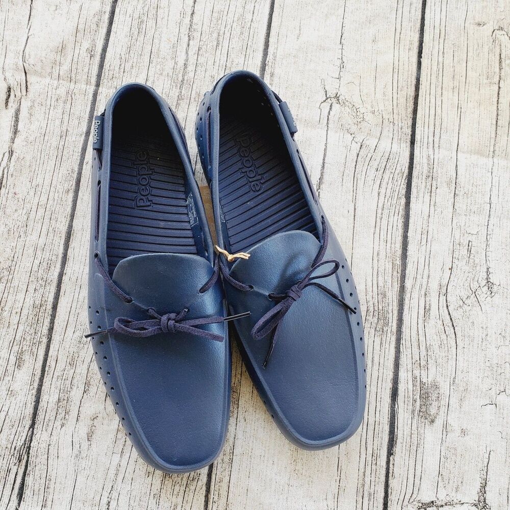 People Footwear Mens Slip On Water Loafers Blue Shoes Size 9M